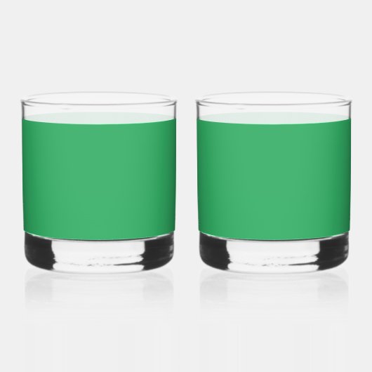 緑色飲用ガラス ウイスキーグラス (左)