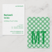 緑色 名刺 (正面/裏面)