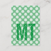 緑色 名刺 (裏面)