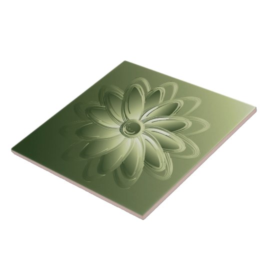 緑花びら タイル (側面)