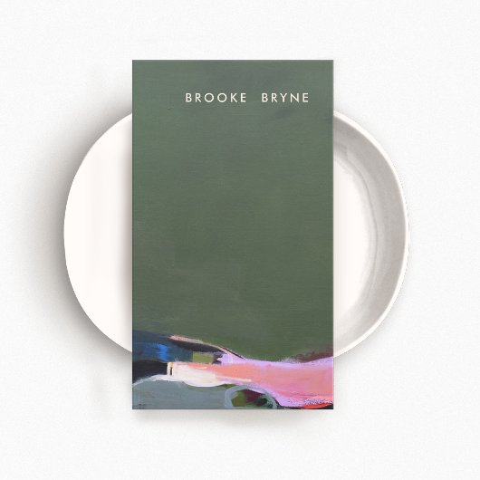 緑芸術的抽象芸術 名刺