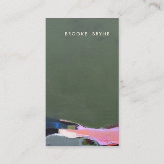 緑芸術的抽象芸術 名刺 (正面)