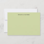 緑芸術的水色リースハンド色彩の鮮やか 出欠カード (裏面)