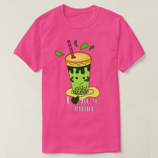 緑茶お好き抹茶 Tシャツ (デザイン正面)