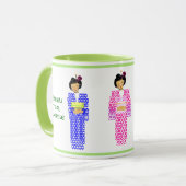 緑茶お願い – お茶ください マグカップ (正面左)