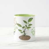 緑茶のお母さんのマグ マグカップ (中央)