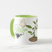 緑茶のお母さんのマグ マグカップ (正面左)