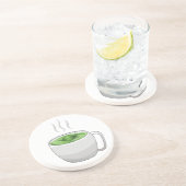 緑茶のカップ コースター (側面)