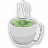 緑茶のカップ シール (正面)