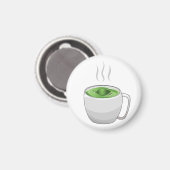 緑茶のカップ マグネット (正面/裏面)