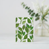 緑茶の継ぎ目のないパタ葉ーン アドバイスカード (スタンド正面)