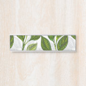 緑茶の継ぎ目のないパタ葉ーン サインプレート (正面)