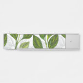 緑茶の継ぎ目のないパタ葉ーン サインプレート (正面)