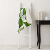 緑茶の継ぎ目のないパタ葉ーン シェルパブランケット (インサイチュ)