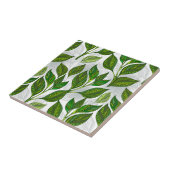 緑茶の継ぎ目のないパタ葉ーン タイル (側面)