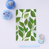 緑茶の継ぎ目のないパタ葉ーン チラシ (シングル)