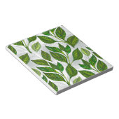 緑茶の継ぎ目のないパタ葉ーン ノートパッド (アングル)