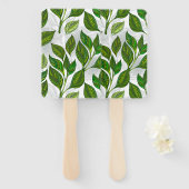 緑茶の継ぎ目のないパタ葉ーン ハンドファン (正面&裏面)