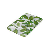 緑茶の継ぎ目のないパタ葉ーン バスマット (アングル)