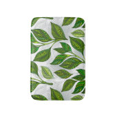 緑茶の継ぎ目のないパタ葉ーン バスマット (正面縦)