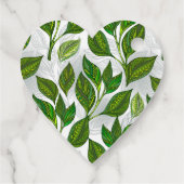 緑茶の継ぎ目のないパタ葉ーン フェイバータグ (裏面)