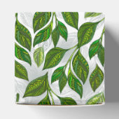 緑茶の継ぎ目のないパタ葉ーン フェイバーボックス (上部)