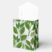 緑茶の継ぎ目のないパタ葉ーン フェイバーボックス (オープン)