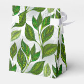 緑茶の継ぎ目のないパタ葉ーン フェイバーボックス (裏面サイド)