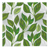 緑茶の継ぎ目のないパタ葉ーン フォトキューブ (正面)