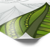 緑茶の継ぎ目のないパタ葉ーン フォトプリント            (角)