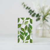 緑茶の継ぎ目のないパタ葉ーン プレイスカード (スタンド正面)