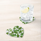 緑茶の継ぎ目のないパタ葉ーン ペーパーコースター (インサイチュ)