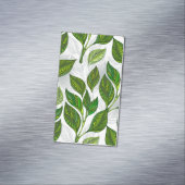 緑茶の継ぎ目のないパタ葉ーン マグネット名刺 (インサイチュ)
