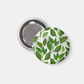 緑茶の継ぎ目のないパタ葉ーン マグネット (正面/裏面)