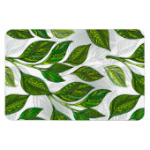 緑茶の継ぎ目のないパタ葉ーン マグネット (横)