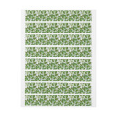 緑茶の継ぎ目のないパタ葉ーン ラップアラウンドラベル (シート)