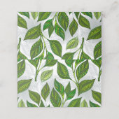 緑茶の継ぎ目のないパタ葉ーン ロイヤリティカード (外部開封)