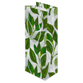 緑茶の継ぎ目のないパタ葉ーン ワインギフトバッグ (裏面アングル)