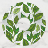 緑茶の継ぎ目のないパタ葉ーン ワイングラスタグ (裏面)