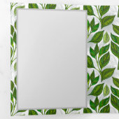 緑茶の継ぎ目のないパタ葉ーン 三つ折りカード (内部最初)