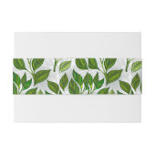 緑茶の継ぎ目のないパタ葉ーン 招待状ベリーバンド (裏面例)