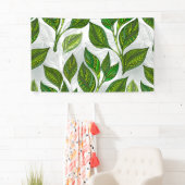 緑茶の継ぎ目のないパタ葉ーン 横断幕 (インサイチュ)