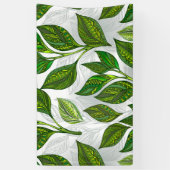 緑茶の継ぎ目のないパタ葉ーン 横断幕 (縦)