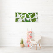 緑茶の継ぎ目のないパタ葉ーン 横断幕 (インサイチュ)