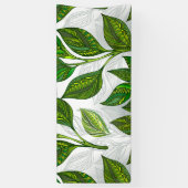 緑茶の継ぎ目のないパタ葉ーン 横断幕 (縦)