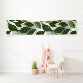 緑茶の継ぎ目のないパタ葉ーン 横断幕 (インサイチュ)