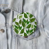 緑茶の継ぎ目のないパタ葉ーン 缶バッジ (インサイチュ)