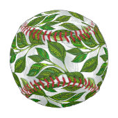 緑茶の継ぎ目のないパタ葉ーン 野球ボール (裏面)