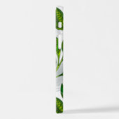 緑茶の継ぎ目のないパタ葉ーン iPhoneケース (左側面)