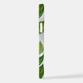 緑茶の継ぎ目のないパタ葉ーン iPhoneケース (右側面)